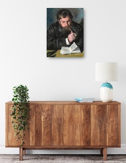Foto 2 | Cuadro Decorativo - Claude Monet- Pierre-auguste Renoir - Fotografía - 28x36 - Impresión En Lienzo - Fine Art Tj