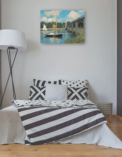 Foto 3 | Cuadro Decorativo - El Puente De Argenteuil- Claude Monet - Religión - 77x102 - Impresión En Lienzo - Fine Art Tj