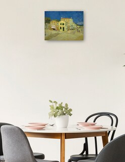 Foto 2 | Cuadro Decorativo - La Casa Amarilla (`la Calle’)- Vincent Van Gogh - Ciudades - 69x92 - Impresión En Lienzo - Fine