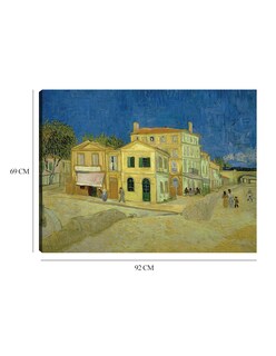 Foto 6 | Cuadro Decorativo - La Casa Amarilla (`la Calle’)- Vincent Van Gogh - Ciudades - 69x92 - Impresión En Lienzo - Fine