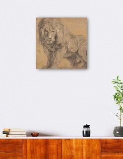 Foto 5 | Cuadro Decorativo - León (c. 1612-1613)- Peter Paul Rubens - Fotografía - 51x51 - Impresión En Lienzo - Fine Art Tj
