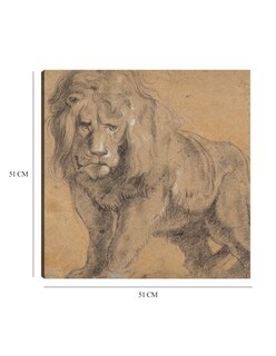 Foto 6 | Cuadro Decorativo - León (c. 1612-1613)- Peter Paul Rubens - Fotografía - 51x51 - Impresión En Lienzo - Fine Art Tj