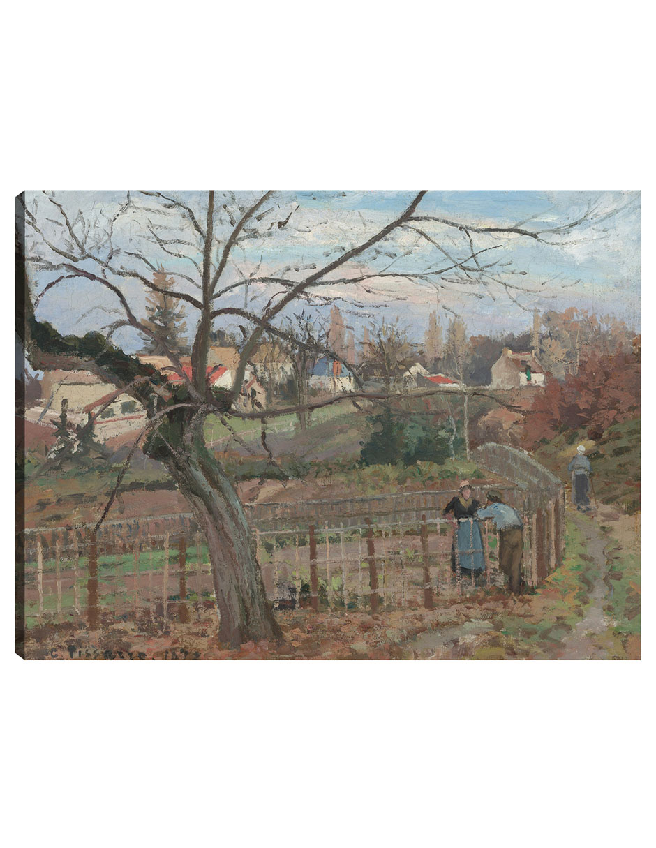 Foto 2 pulgar | Cuadro Decorativo - La Cerca- Camille Pissarro - Religión - 77x102 - Impresión En Lienzo - Fine Art Tj