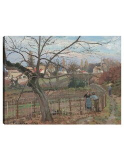 Foto 1 | Cuadro Decorativo - La Cerca- Camille Pissarro - Religión - 77x102 - Impresión En Lienzo - Fine Art Tj