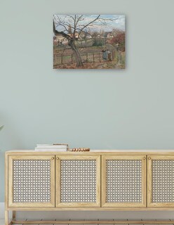 Foto 4 | Cuadro Decorativo - La Cerca- Camille Pissarro - Religión - 77x102 - Impresión En Lienzo - Fine Art Tj