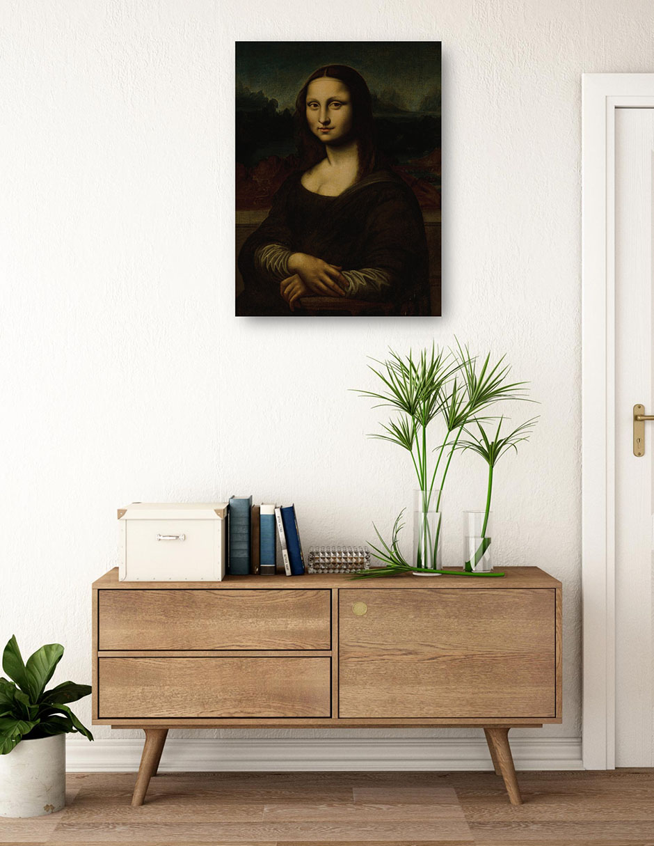 Foto 4 pulgar | Cuadro Decorativo - Mona Lisa- Follower Of Leonardo Da Vinci - Fotografía - 46x61 - Impresión En Lienzo - Fine Art Tj