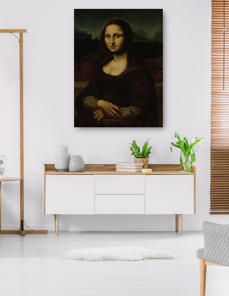 Foto 6 pulgar | Cuadro Decorativo - Mona Lisa- Follower Of Leonardo Da Vinci - Fotografía - 46x61 - Impresión En Lienzo - Fine Art Tj