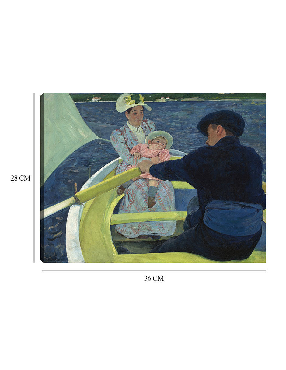 Foto 7 pulgar | Cuadro Decorativo - El Grupo De Los Navegantes (1893-1894)- Mary Cassatt - Religión - 28x36 - Impresión En Lien