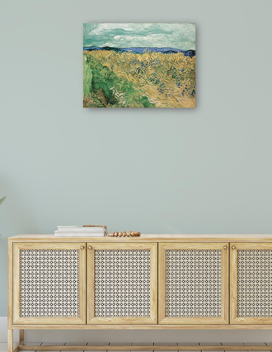 Foto 5 pulgar | Cuadro Decorativo - Campo De Trigo Con Acianos (1890)- Vincent Van Gogh - Religión - 28x36 - Impresión En Lienzo