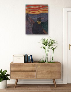 Foto 3 | Cuadro Decorativo - Desesperación (1894)- Edvard Munch - Fotografía - 107x143 - Impresión En Lienzo - Fine Art Tj