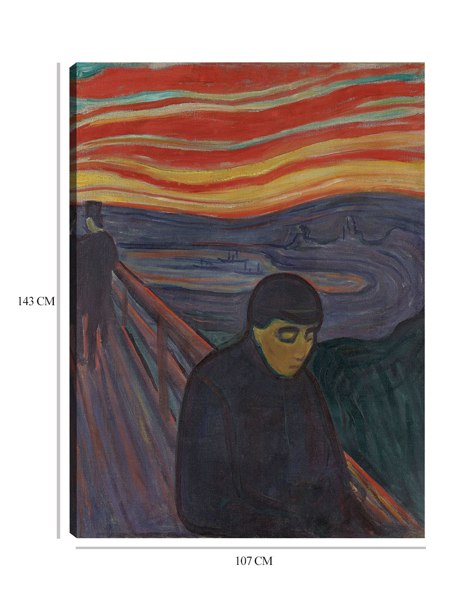 Foto 7 pulgar | Cuadro Decorativo - Desesperación (1894)- Edvard Munch - Fotografía - 107x143 - Impresión En Lienzo - Fine Art Tj