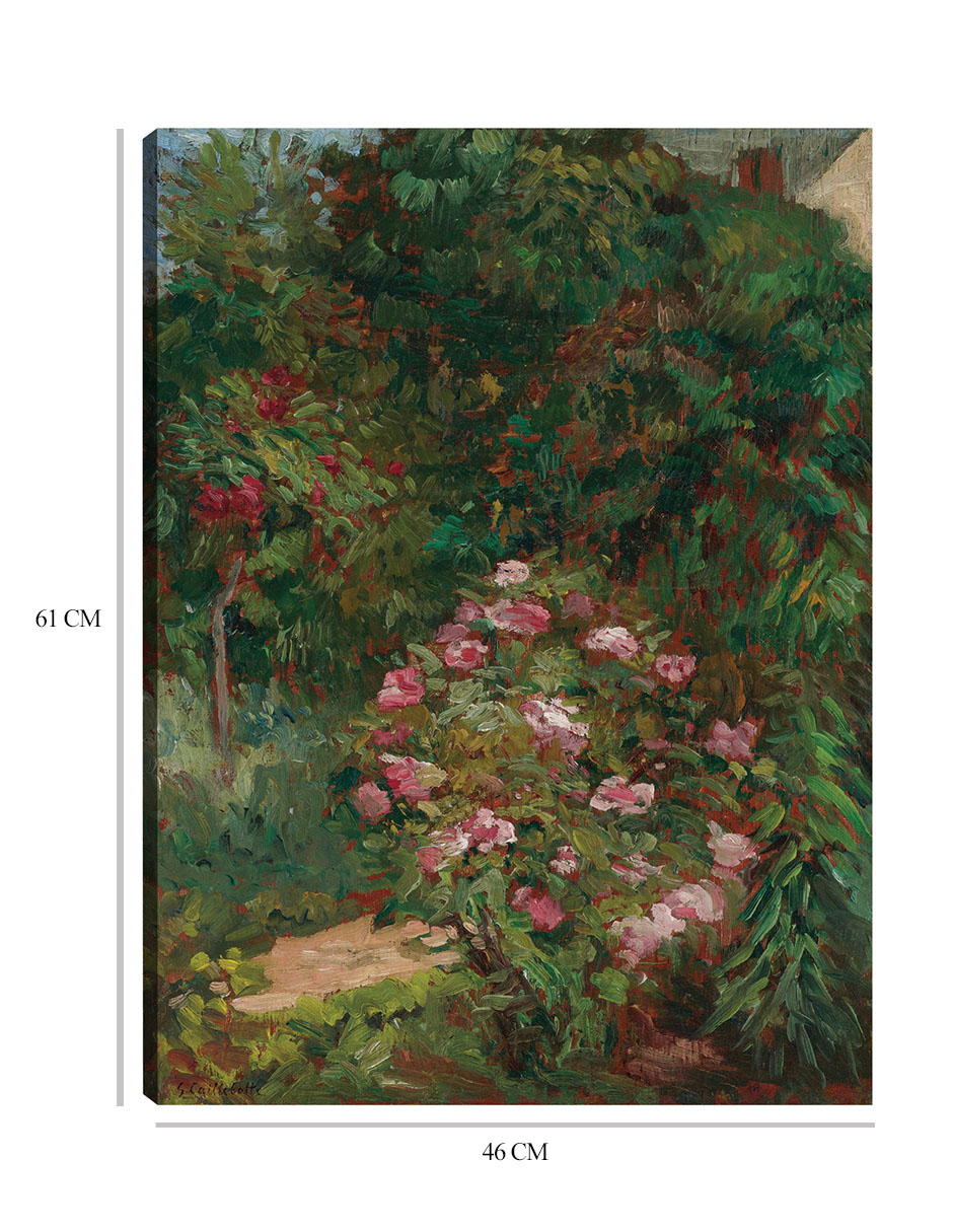 Foto 7 pulgar | Cuadro Decorativo - Jardín De Flores (1884)- Gustave Caillebotte - Paisaje - 46x61 - Impresión En Lienzo - Fine Art Tj