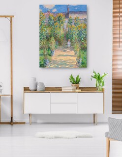 Foto 5 | Cuadro Decorativo - El Jardín Del Artista En Vetheuil- Claude Monet - Paisaje - 28x36 - Impresión En Lienzo - Fine Ar