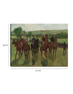Foto 6 | Cuadro Decorativo - Los Jinetes (c.1885)- Edgar Degas - Fotografía - 46x61 - Impresión En Lienzo - Fine Art Tj