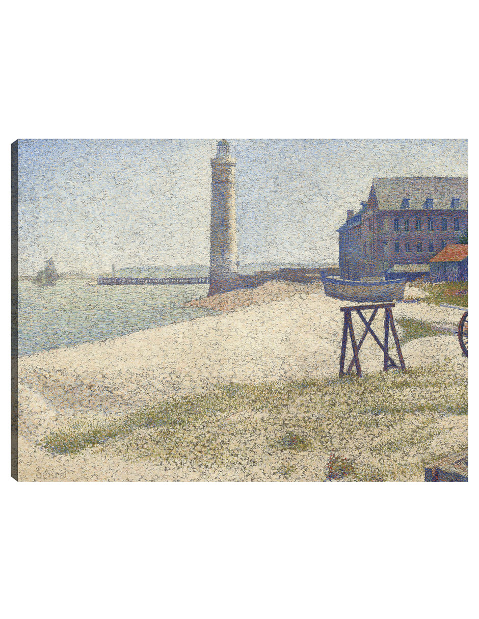Foto 2 pulgar | Cuadro Decorativo - El Faro De Honfleur (1886)- Georges Seurat - Costa - 28x36 - Impresión En Lienzo - Fine Art Tj