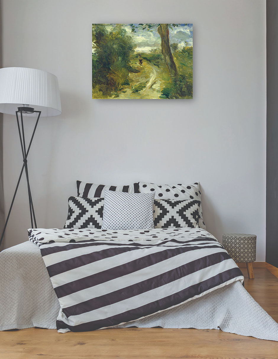 Foto 4 pulgar | Cuadro Decorativo - Paisaje Entre Tormentas- Pierre-auguste Renoir - Religión - 28x36 - Impresión En Lienzo - Fine Ar
