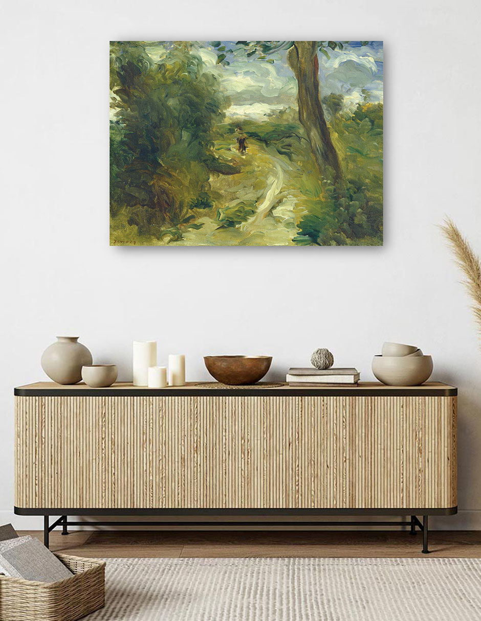 Foto 6 pulgar | Cuadro Decorativo - Paisaje Entre Tormentas- Pierre-auguste Renoir - Religión - 28x36 - Impresión En Lienzo - Fine Ar