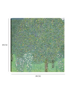 Foto 6 | Cuadro Decorativo - Rosales Bajo Los Árboles- Gustav Klimt - Paisaje - 89x89 - Impresión En Lienzo - Fine Art Tj