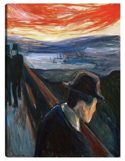 Foto 1 | Cuadro Decorativo - Desesperación (1892)- Edvard Munch - Paisaje - 46x61 - Impresión En Lienzo - Fine Art Tj