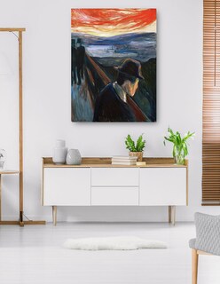 Foto 5 | Cuadro Decorativo - Desesperación (1892)- Edvard Munch - Paisaje - 46x61 - Impresión En Lienzo - Fine Art Tj