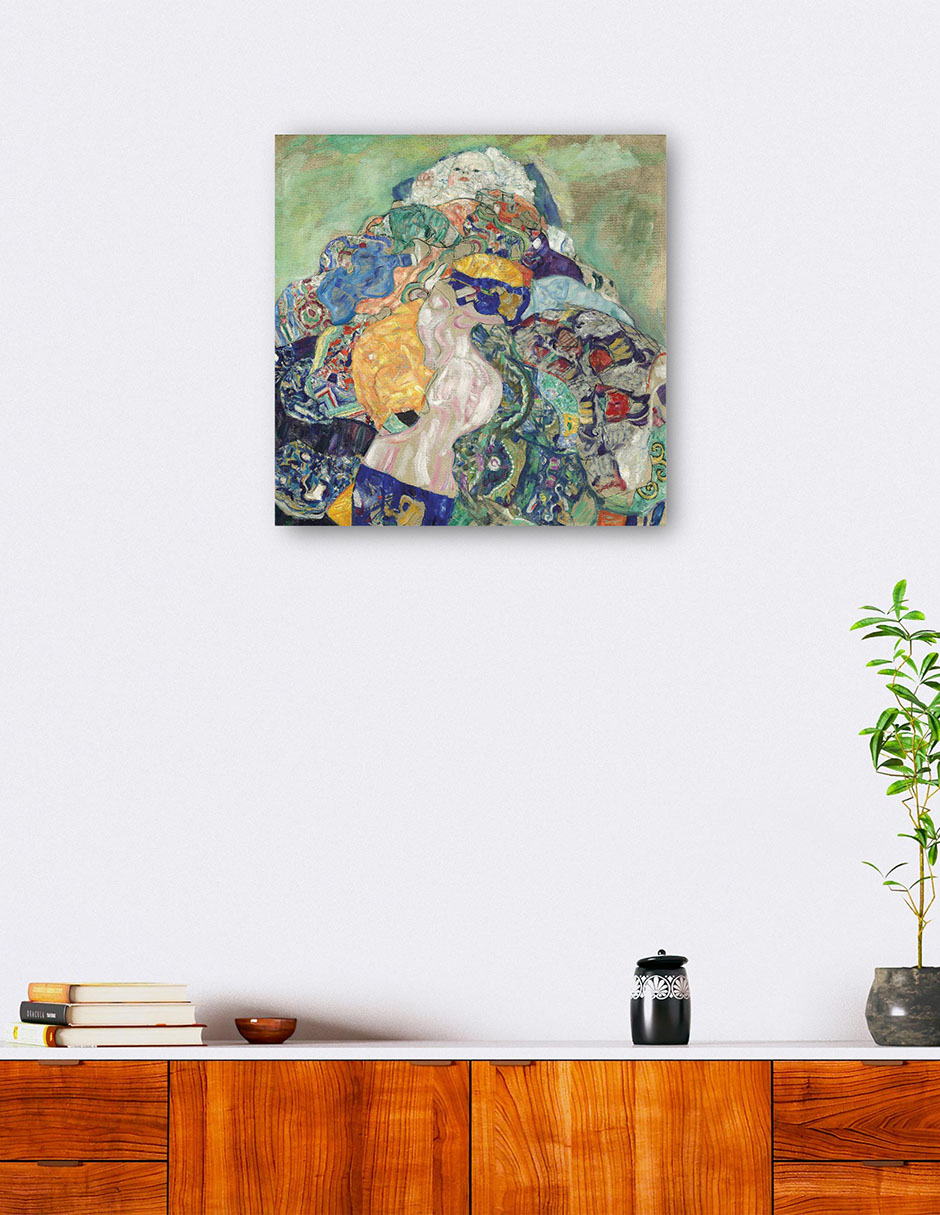 Foto 6 pulgar | Cuadro Decorativo - Bebé (cuna) (1917-1918)- Gustav Klimt - Abstracto - 89x89 - Impresión En Lienzo - Fine Art Tj