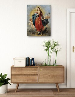 Foto 3 | Cuadro Decorativo - Inmaculada Concepción (1628-1629)- Peter Paul Rubens - Religión - 28x36 - Impresión En Lie