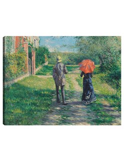 Foto 1 | Cuadro Decorativo - Camino Montant (1881)- Gustave Caillebotte - Religión - 69x92 - Impresión En Lienzo - Fine Art Tj