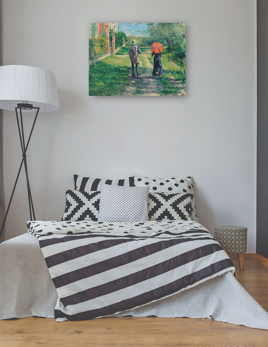 Foto 4 pulgar | Cuadro Decorativo - Camino Montant (1881)- Gustave Caillebotte - Religión - 69x92 - Impresión En Lienzo - Fine Art Tj