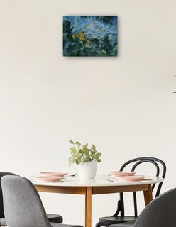 Foto 2 | Cuadro Decorativo - Mont Sainte-victoire Y Castillo Negro- Paul Cézanne - Religión - 69x92 - Impresión En Lienz