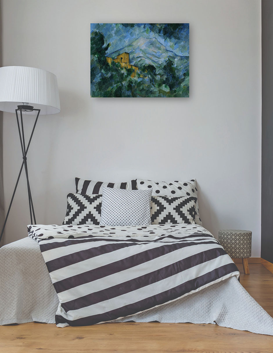 Foto 4 pulgar | Cuadro Decorativo - Mont Sainte-victoire Y Castillo Negro- Paul Cézanne - Religión - 69x92 - Impresión En Lienz