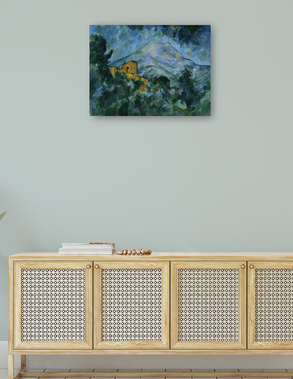 Foto 5 pulgar | Cuadro Decorativo - Mont Sainte-victoire Y Castillo Negro- Paul Cézanne - Religión - 69x92 - Impresión En Lienz