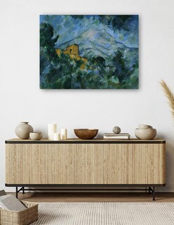 Foto 5 | Cuadro Decorativo - Mont Sainte-victoire Y Castillo Negro- Paul Cézanne - Religión - 69x92 - Impresión En Lienz