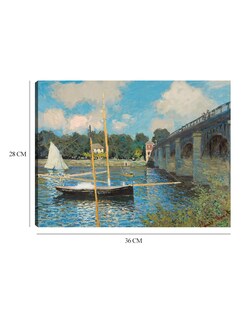Foto 6 | Cuadro Decorativo - El Puente De Argenteuil- Claude Monet - Religión - 28x36 - Impresión En Lienzo - Fine Art Tj