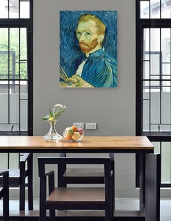 Foto 4 | Cuadro Decorativo - Autorretrato 1889- Vincent Van Gogh - Fotografía - 28x36 - Impresión En Lienzo - Fine Art Tj