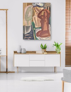 Foto 5 | Cuadro Decorativo - Dos Mujeres Bañándose (1929)- Leo Gestel - Fotografía - 69x92 - Impresión En Lienzo - Fine Art Tj