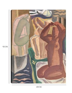 Foto 6 | Cuadro Decorativo - Dos Mujeres Bañándose (1929)- Leo Gestel - Fotografía - 69x92 - Impresión En Lienzo - Fine Art Tj