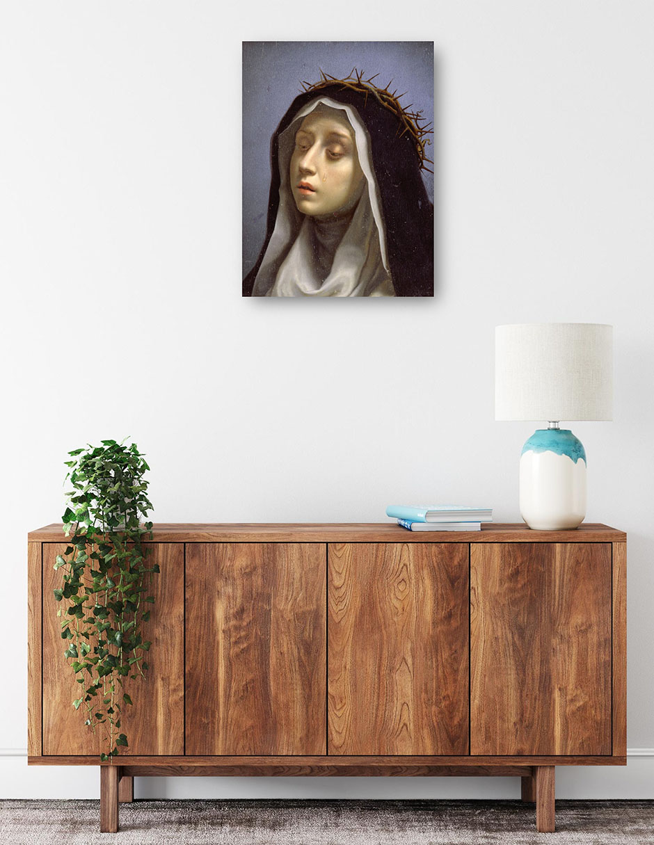 Foto 3 pulgar | Cuadro Decorativo - Santa Catalina De Siena- Carlo Dolci - Religión - 69x92 - Impresión En Lienzo - Fine Art Tj