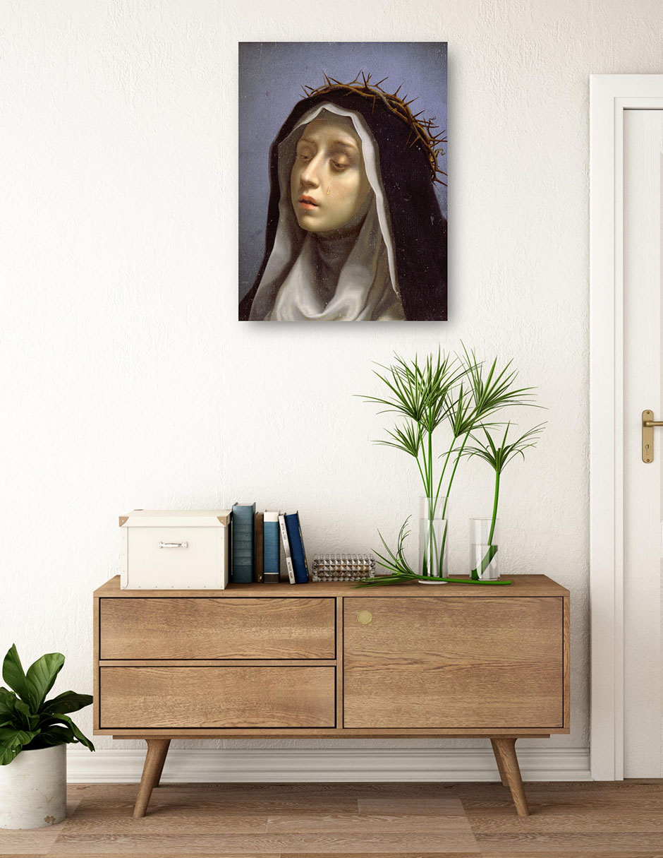 Foto 4 pulgar | Cuadro Decorativo - Santa Catalina De Siena- Carlo Dolci - Religión - 69x92 - Impresión En Lienzo - Fine Art Tj