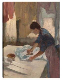Foto 1 | Cuadro Decorativo - Mujer Planchando (nga.gov)- Edgar Degas - Fotografía - 77x102 - Impresión En Lienzo - Fine Art Tj