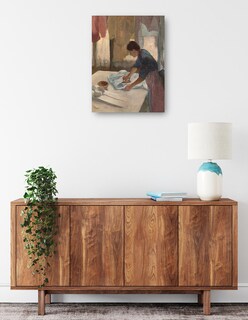 Foto 2 | Cuadro Decorativo - Mujer Planchando (nga.gov)- Edgar Degas - Fotografía - 77x102 - Impresión En Lienzo - Fine Art Tj