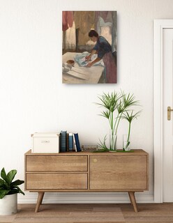 Foto 3 | Cuadro Decorativo - Mujer Planchando (nga.gov)- Edgar Degas - Fotografía - 77x102 - Impresión En Lienzo - Fine Art Tj