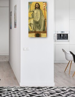 Foto 4 | Cuadro Decorativo - Cristo Resucitado De La Tumba, C. 1490- Bergognone - Religión - 46x89 - Impresión En Lienzo -