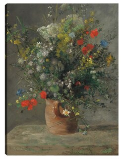 Foto 1 | Cuadro Decorativo - Flores En Un Florero- Pierre-auguste Renoir - Floral - 46x61 - Impresión En Lienzo - Fine Art Tj