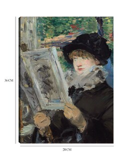 Foto 6 | Cuadro Decorativo - Mujer Leyendo (1880)- Edouard Manet - Fotografía - 28x36 - Impresión En Lienzo - Fine Art Tj