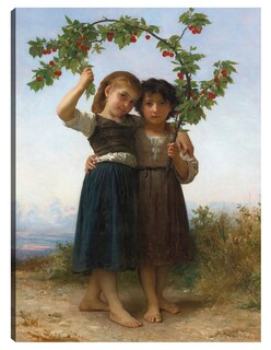 Foto 1 | Cuadro Decorativo - La Rama De Cerezo (1881)- William Bouguereau - Fotografía - 69x92 - Impresión En Lienzo - Fine Ar