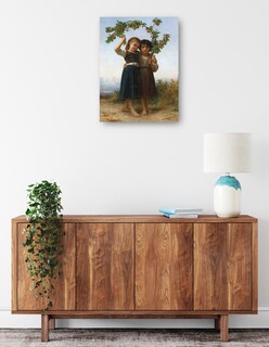 Foto 2 | Cuadro Decorativo - La Rama De Cerezo (1881)- William Bouguereau - Fotografía - 69x92 - Impresión En Lienzo - Fine Ar