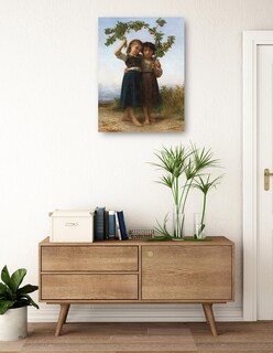 Foto 3 | Cuadro Decorativo - La Rama De Cerezo (1881)- William Bouguereau - Fotografía - 69x92 - Impresión En Lienzo - Fine Ar