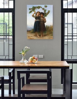 Foto 4 | Cuadro Decorativo - La Rama De Cerezo (1881)- William Bouguereau - Fotografía - 69x92 - Impresión En Lienzo - Fine Ar