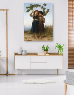 Foto 5 | Cuadro Decorativo - La Rama De Cerezo (1881)- William Bouguereau - Fotografía - 69x92 - Impresión En Lienzo - Fine Ar