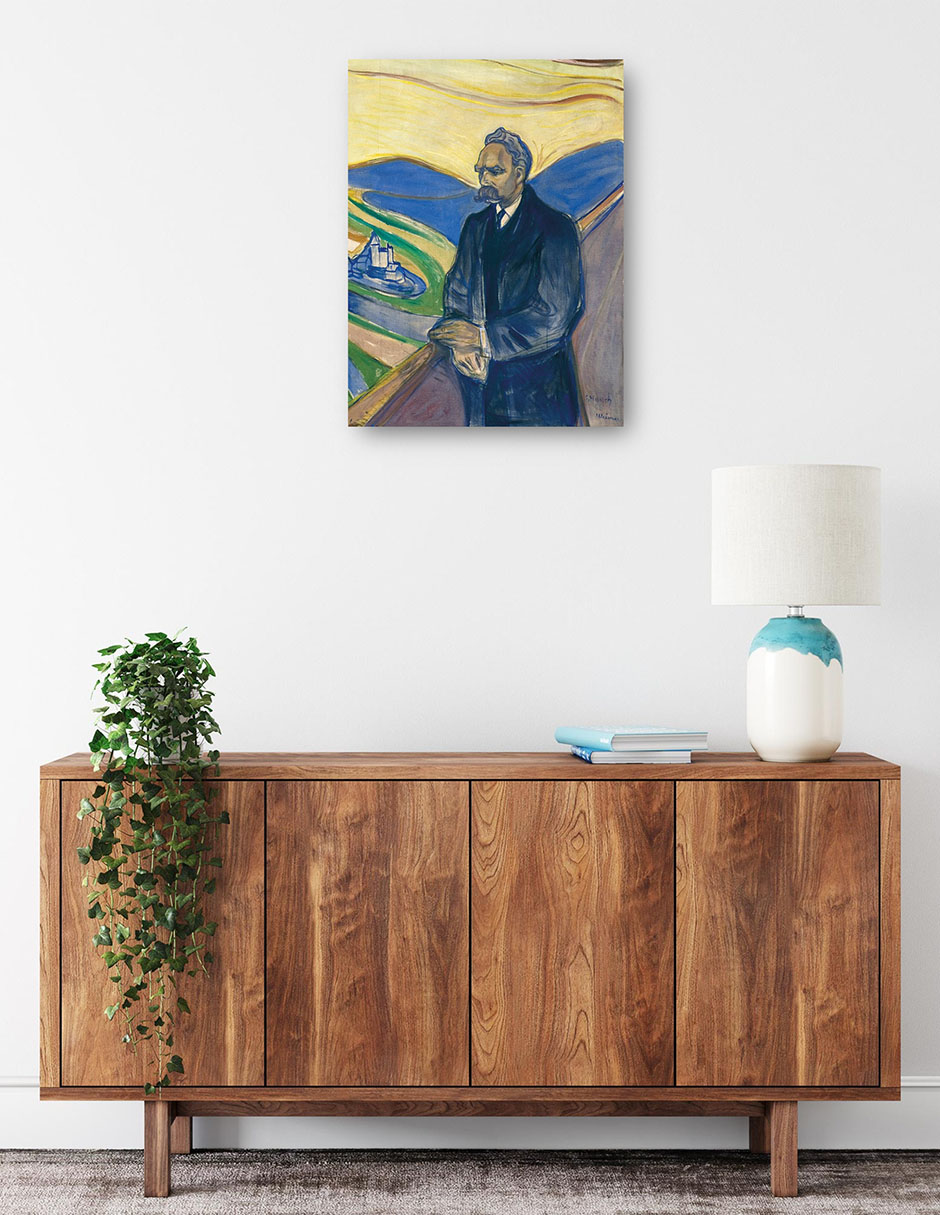 Foto 2 | Cuadro Decorativo - Federico Nietzsche (1906)- Edvard Munch - Fotografía - 28x36 - Impresión En Lienzo - Fine Art Tj